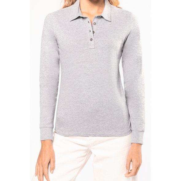 Kariban | Long sleeve women's polo jersey